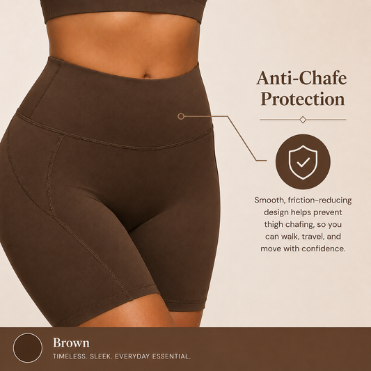 The Cooling Anti-Chafe Shorts™ – Brown